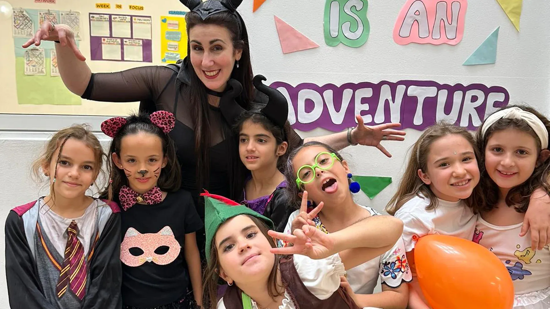 Group of Primary pupils in a themed activity