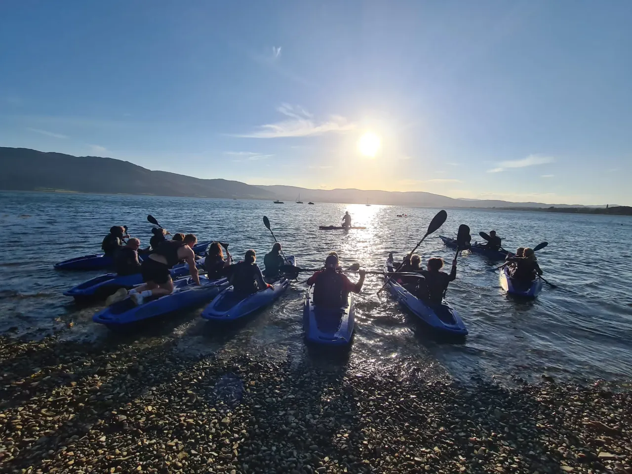Water activity during a trip abroad